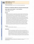 Research paper thumbnail of Predictors of medication adherence among HIV-infected youth