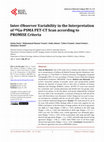 Research paper thumbnail of Inter-Observer Variability in the Interpretation of <sup>68</sup>Ga-PSMA PET-CT Scan according to PROMISE Criteria