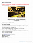 Research paper thumbnail of North Central College: Anthropology 332 - Forensic Anthropology Syllabus