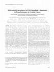 Research paper thumbnail of Differential expression of mTOR signalling components in drug resistance in ovarian cancer