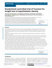 Research paper thumbnail of Randomized controlled trial of Tesomet for weight loss in hypothalamic obesity