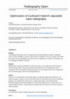 Research paper thumbnail of Optimization of Codman® Hakim® adjustable valve radiography