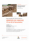 Research paper thumbnail of Serezin-du-Rhone (69) "13 rue de la Sarraziniere" vol_2, Rapport final d'opération