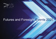 Research paper thumbnail of Futures and Foresight Events 2025