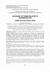 Research paper thumbnail of INTERNATIONAL UNION OF PURE AND APPLIED CHEMISTRY CHEMISTRY AND HUMAN HEALTH DIVISION* SUBCOMMITTEE ON MEDICINAL CHEMISTRY AND DRUG DEVELOPMENT** GLOSSARY OF TERMS RELATED TO PHARMACEUTICS (IUPAC Recommendations 2009)