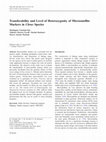 Research paper thumbnail of Transferability and Level of Heterozygosity of Microsatellite Markers in Citrus Species