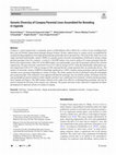 Research paper thumbnail of Genetic Diversity of Cowpea Parental Lines Assembled for Breeding in Uganda