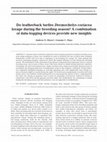 Research paper thumbnail of Do leatherback turtles Dermochelys coriacea forage during the breeding season? A combination of data-logging devices provide new insights