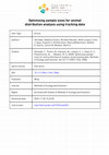 Research paper thumbnail of Optimising sample sizes for animal distribution analysis using tracking data