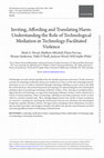 Research paper thumbnail of Inviting, Affording and Translating Harm: Understanding the Role of Technological Mediation in Technology-Facilitated Violence