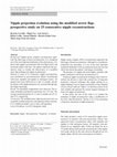 Research paper thumbnail of Nipple projection evolution using the modified arrow flap: prospective study on 25 consecutive nipple reconstructions