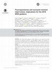 Research paper thumbnail of Fluoroquinolones and isoniazid-resistant tuberculosis: implications for the 2018 WHO guidance