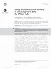 Research paper thumbnail of Airway microbiome in adult survivors of extremely preterm birth: the EPICure study