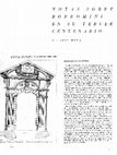 Research paper thumbnail of Notas sobre Borromini en su tercer centenario