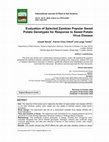 Research paper thumbnail of Evaluation of Selected Zambian Popular Sweet Potato Genotypes for Response to Sweet Potato Virus Disease