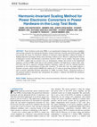 Research paper thumbnail of Harmonic-Invariant Scaling Method for Power Electronic Converters in Power Hardware-in-the-Loop Test Beds