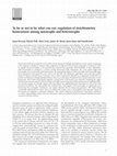 Research paper thumbnail of To be or not to be what you eat: regulation of stoichiometric homeostasis among autotrophs and heterotrophs