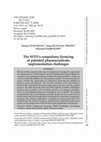 Research paper thumbnail of The WTO’s Compulsory Licencing of Patented Pharmaceuticals: Implementation Challenges