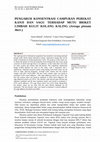 Research paper thumbnail of PENGARUH KONSENTRASI CAMPURAN PEREKAT KANJI DAN SAGU TERHADAP MUTU BRIKET LIMBAH KULIT KOLANG KALING (Arenga pinnata Merr.)