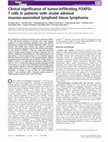 Research paper thumbnail of Clinical significance of tumor‐infiltrating FOXP3+ T cells in patients with ocular adnexal mucosa‐associated lymphoid tissue lymphoma