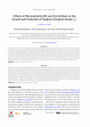 Research paper thumbnail of Effects of Micronutrients (Mn and Zn) Fertilizer on the Growth and Production of Sorghum (Sorghum bicolor L.)