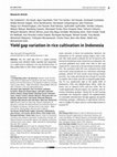 Research paper thumbnail of Yield gap variation in rice cultivation in Indonesia