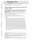 Research paper thumbnail of Kinetics of antibody response to influenza vaccination in renal transplant recipients