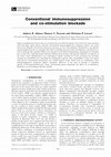 Research paper thumbnail of Conventional immunosuppression and co-stimulation blockade