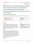 Research paper thumbnail of Randomised control trial comparing postoperative analgesia between nalbuphine and fentanyl as an adjuvant with intrathecal levobupivacaine for lower abdominal gynaecological surgeries