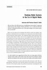 Research paper thumbnail of Studying Media Systems in the Era of Digital Media