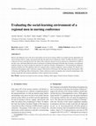 Research paper thumbnail of Evaluating the social-learning environment of a regional men in nursing conference