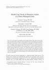 Research paper thumbnail of Health Care Needs of Homeless Adults at a Nurse-Managed Clinic