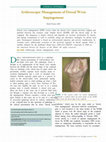 Research paper thumbnail of Arthroscopic Management of Dorsal Wrist Impingement