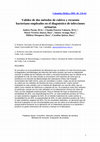 Research paper thumbnail of Validez De Dos Métodos De Cultivo Y Recuento Bacteriano Empleados En El Diagnóstico De Infecciones Urinarias