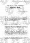 Research paper thumbnail of Don Gonzalo Ruíz de Toledo IV Señor de Orgaz. En el 700 aniversario de su muerte