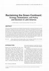 Research paper thumbnail of Reclaiming the Green Continent