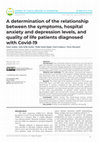 Research paper thumbnail of A determination of the relationship between the symptoms, hospital anxiety and depression levels, and quality of life patients diagnosed with Covid-19