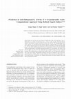 Research paper thumbnail of Prediction of anti-inflammatory activity of N-arylanthranilic acids: computational approach using refined Zagreb indices