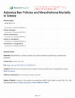 Research paper thumbnail of Asbestos Ban Policies and Mesothelioma Mortality in Greece