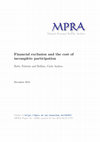 Research paper thumbnail of Financial Exclusion and the Cost of Incomplete Participation