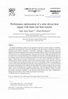 Research paper thumbnail of Performance optimization of a solar driven heat engine with finite-rate heat transfer