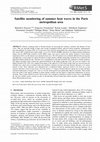 Research paper thumbnail of Satellite monitoring of summer heat waves in the Paris metropolitan area