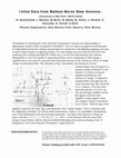 Research paper thumbnail of Initial Data from Balloon Borne Slow Antenna Initial Data from Balloon Borne Slow Antenna