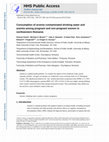 Research paper thumbnail of Consumption of arsenic-contaminated drinking water and anemia among pregnant and non-pregnant women in northwestern Romania