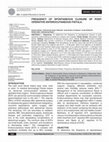 Research paper thumbnail of Frequency of spontaneous closure of post-operative enterocutaneous fistula