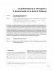 Research paper thumbnail of Los profesionales de la Documentación en la Junta de Andalucía.PDF