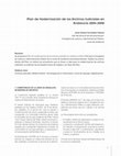 Research paper thumbnail of Plan de modernización de Archivos judiciales en Andalucía 2004-2008