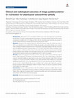 Research paper thumbnail of Clinical and radiological outcomes of image guided posterior C1-C2 fixation for atlantoaxial osteoarthritis (AAOA)