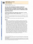 Research paper thumbnail of Sex-related differences in NMDA-evoked rat masseter muscle afferent discharge result from estrogen-mediated modulation of peripheral NMDA receptor activity