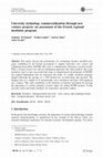 Research paper thumbnail of University technology commercialization through new venture projects: an assessment of the French regional incubator program